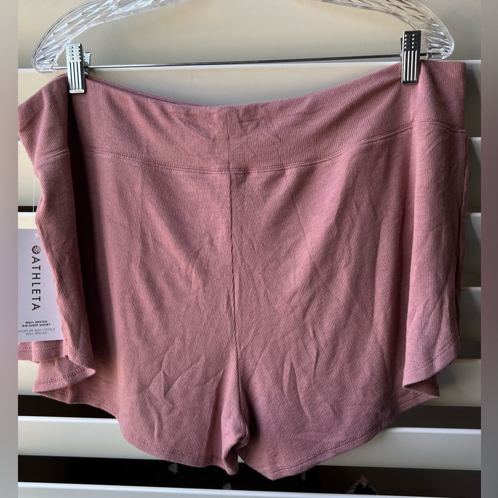 Athleta - Well rested Rib Sleep Short - NWT -Med & 1X - Mauve?